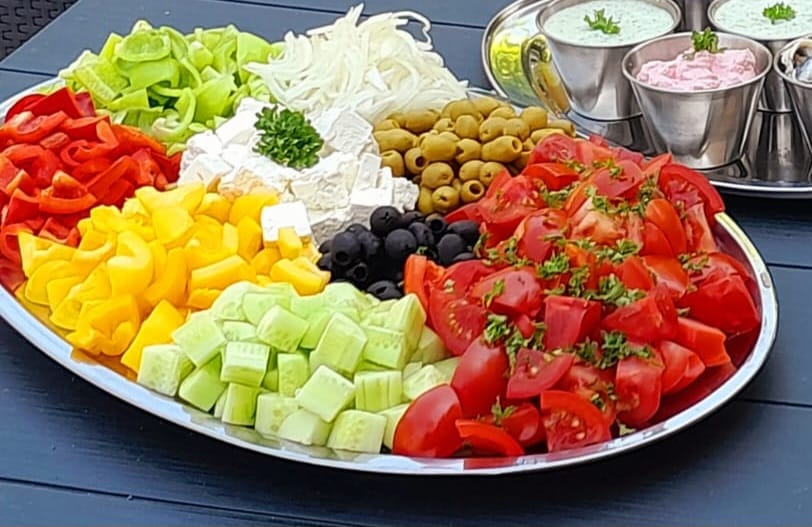 Grand plateau de crudités et dips